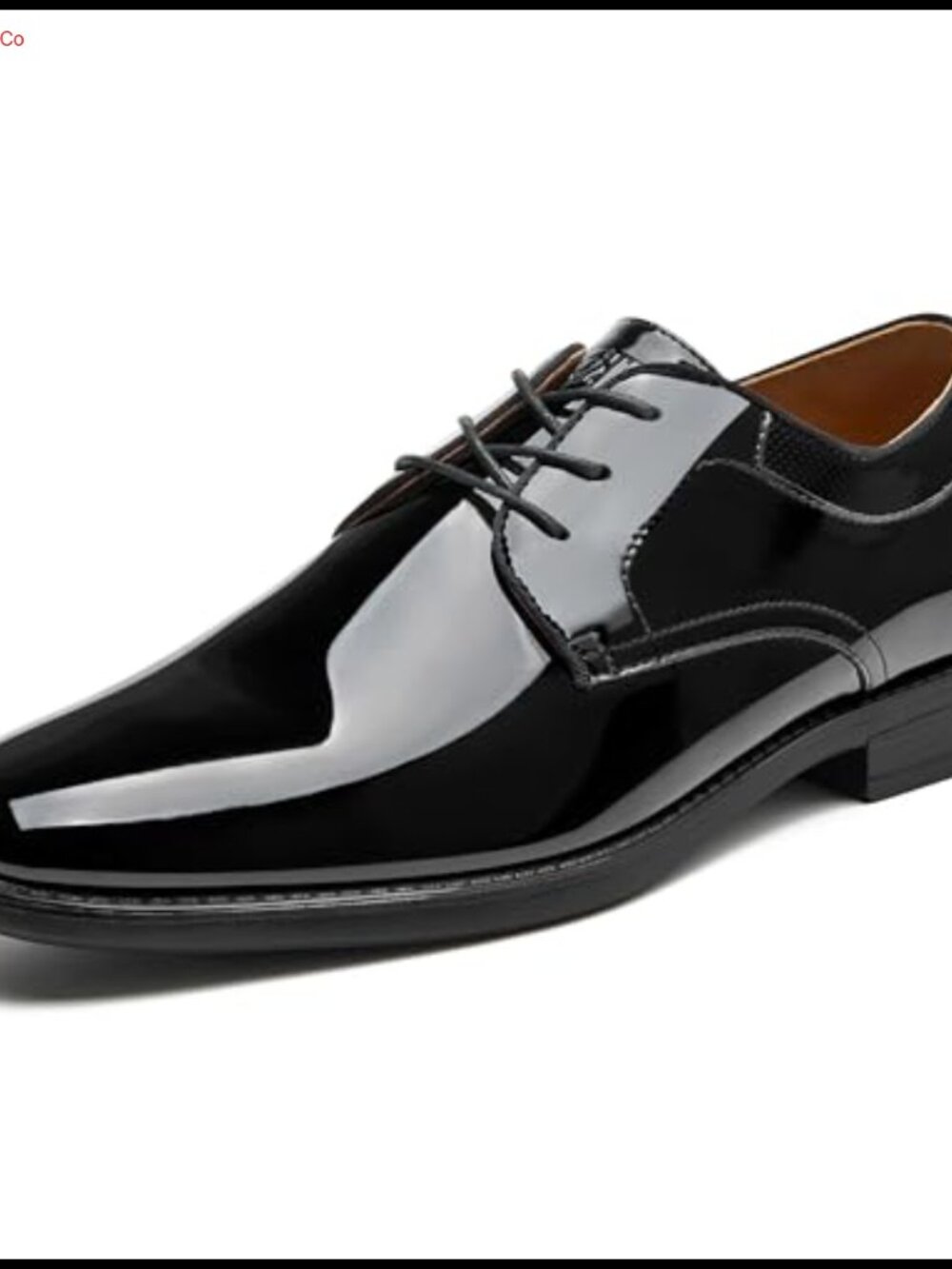 Men's Faux Patent Leather Tuxedo Oxford Dress Shoes